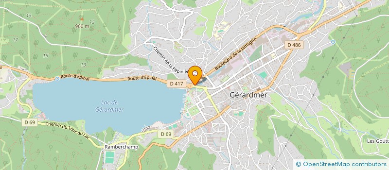 localisation de l'entreprise SCI 2E M.D. à GERARDMER