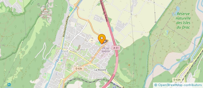 localisation de l'entreprise SCI 2EG  VIF