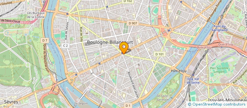 localisation de l'entreprise SCI 2EMH à BOULOGNE-BILLANCOURT