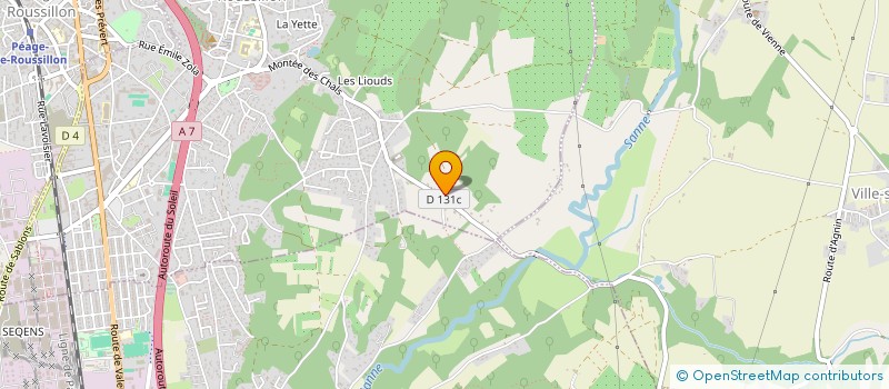 localisation de l'entreprise SCI 2ER  ROUSSILLON