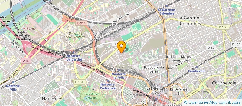 localisation de l'entreprise SCI 2F  NANTERRE