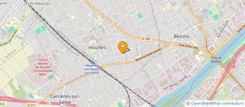 localisation de l'entreprise SCI 2F  HOUILLES