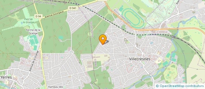 localisation de l'entreprise SCI 2F  VILLECRESNES