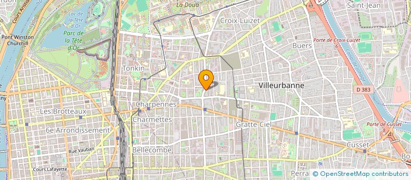 localisation de l'entreprise SCI 2F & CO  VILLEURBANNE