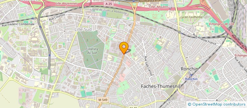 localisation de l'entreprise SCI 2F IMMOBILIER à LILLE