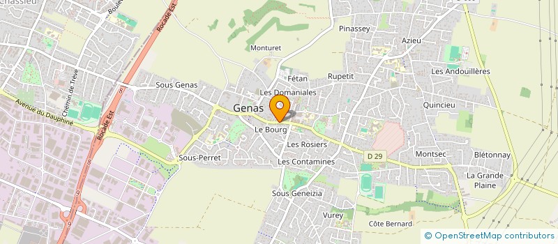 localisation de l'entreprise SCI 2F IMMOBILIER  GENAS