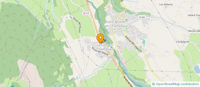 localisation de l'entreprise SCI 2F IMMOS  LA FARE-EN-CHAMPSAUR