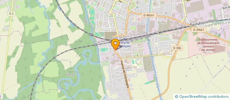 localisation de l'entreprise SCI 2F2C à VITRY-LE-FRANCOIS