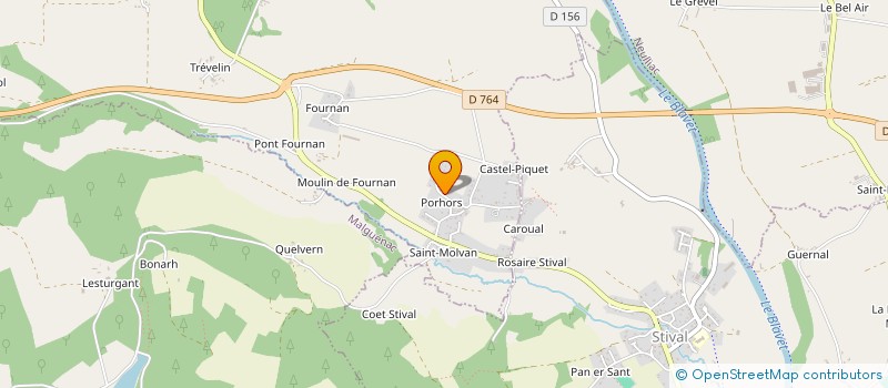 localisation de l'entreprise SCI 2F2L  CLEGUEREC