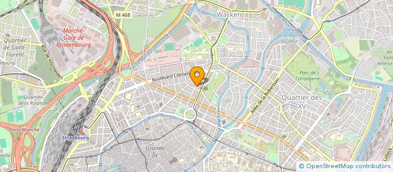 localisation de l'entreprise SCI 2F3G  STRASBOURG