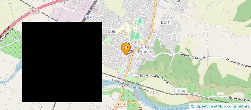 localisation de l'entreprise SCI 2FB  LIVRON-SUR-DROME