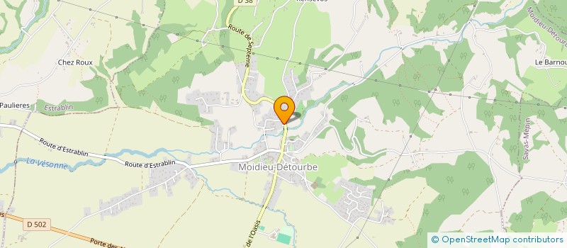 localisation de l'entreprise SCI 2FC2M  MOIDIEU-DETOURBE