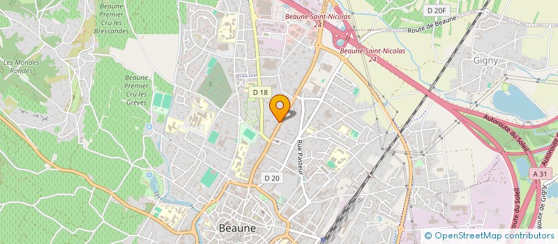 localisation de l'entreprise SCI 2FL à BEAUNE