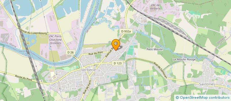 localisation de l'entreprise SCI 2FNS  VERBERIE