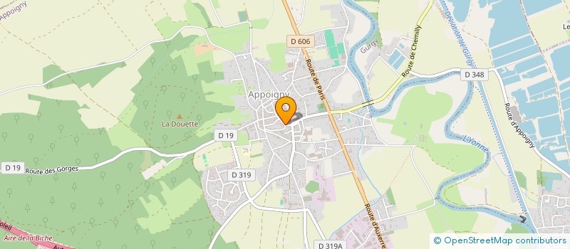 localisation de l'entreprise SCI 2FPH  APPOIGNY