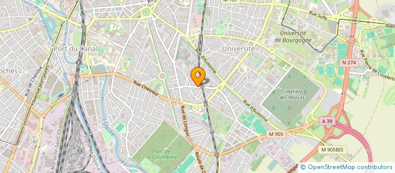 localisation de l'entreprise SCI 2G à DIJON