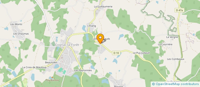 localisation de l'entreprise SCI 2G à COGNAC-LA-FORET