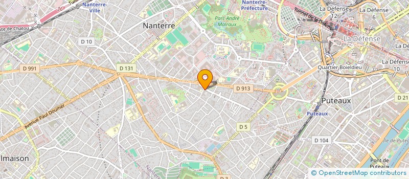localisation de l'entreprise SCI 2G  NANTERRE