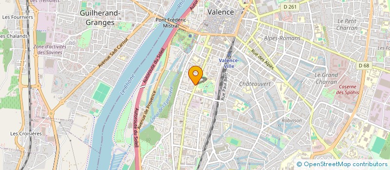 localisation de l'entreprise SCI 2G117 à VALENCE