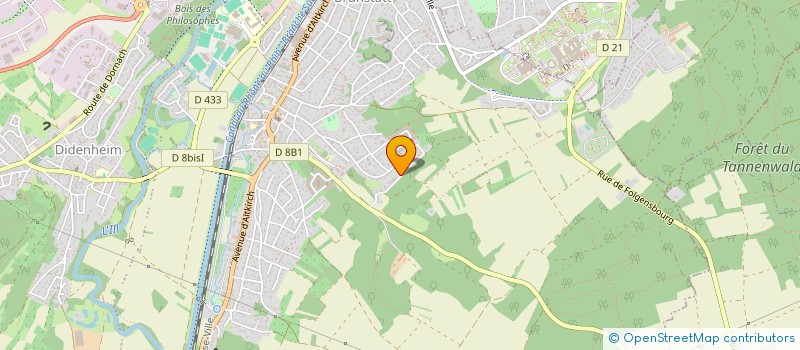 localisation de l'entreprise SCI 2G17  RIEDISHEIM