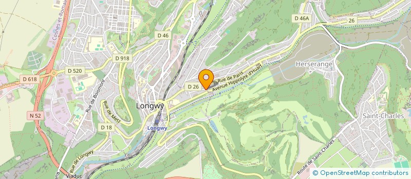 localisation de l'entreprise SCI 2G1L à LONGWY
