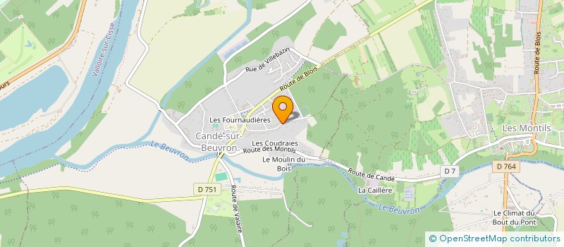 localisation de l'entreprise SCI 2GBD  CANDE-SUR-BEUVRON