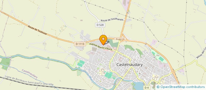 localisation de l'entreprise SCI 2GC  CASTELNAUDARY