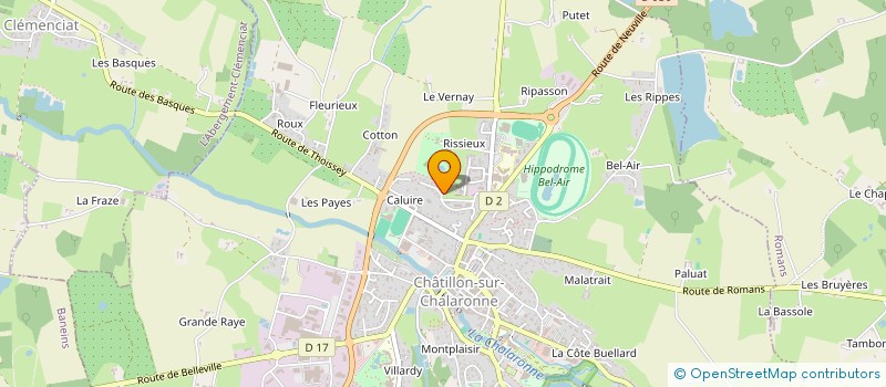 localisation de l'entreprise SCI 2GI  CHATILLON-SUR-CHALARONNE