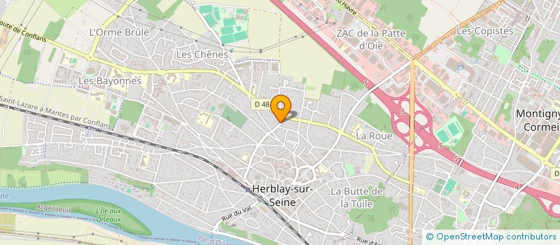 localisation de l'entreprise SCI 2H  HERBLAY-SUR-SEINE