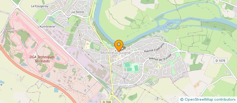 localisation de l'entreprise SCI 2H  MONTREUIL-JUIGNE