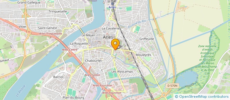 localisation de l'entreprise SCI 2H4 à ARLES