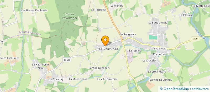 localisation de l'entreprise SCI 2HBG  PLOUER-SUR-RANCE