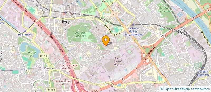 localisation de l'entreprise SCI 2HK à EVRY-COURCOURONNES