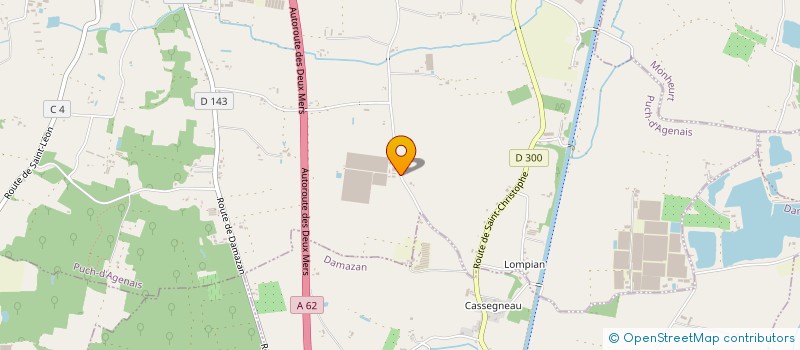 localisation de l'entreprise SCI 2ICARRAI  PUCH-D'AGENAIS