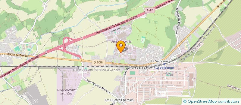 localisation de l'entreprise SCI 2ILM à BELIGNEUX