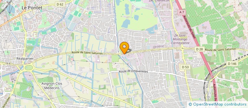 localisation de l'entreprise SCI 2J  MORIERES-LES-AVIGNON