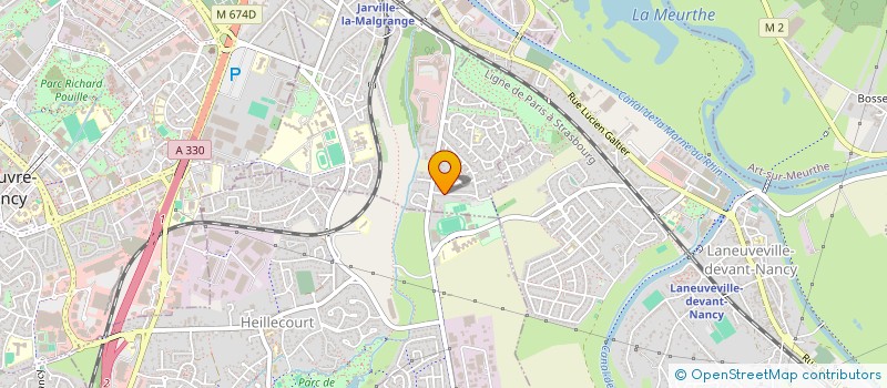 localisation de l'entreprise SCI 2J  JARVILLE-LA-MALGRANGE