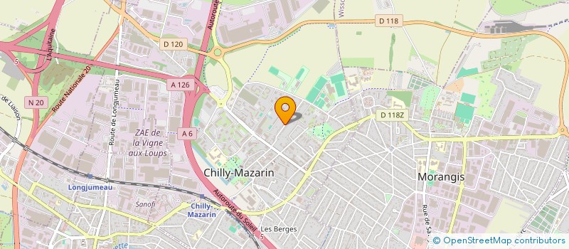 localisation de l'entreprise SCI 2J VERDUN à CHILLY-MAZARIN
