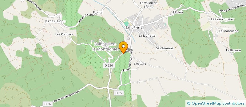 localisation de l'entreprise SCI 2J2D  SAINT-JULIEN