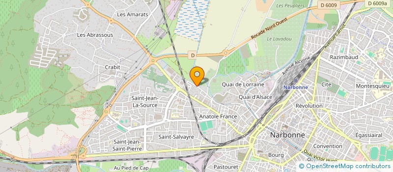 localisation de l'entreprise SCI 2J2E à NARBONNE