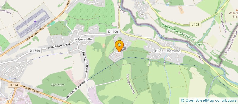 localisation de l'entreprise SCI 2J2E  BLIES-EBERSING