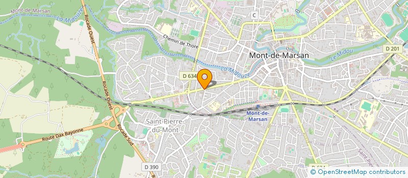 localisation de l'entreprise SCI 2JAPPELOUP à MONT-DE-MARSAN