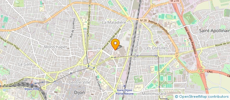 localisation de l'entreprise SCI 2JB à DIJON