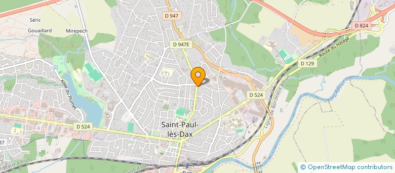 localisation de l'entreprise SCI 2JB  SAINT-PAUL-LES-DAX