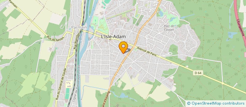 localisation de l'entreprise SCI 2JEM  L'ISLE-ADAM