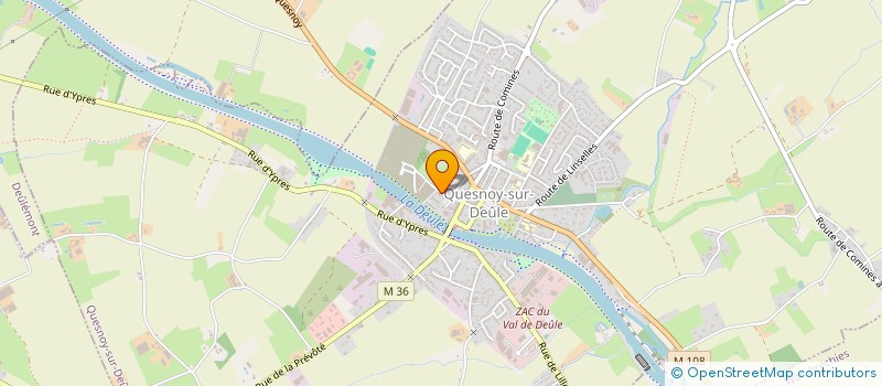 localisation de l'entreprise SCI 2JF FACHES à QUESNOY-SUR-DEULE