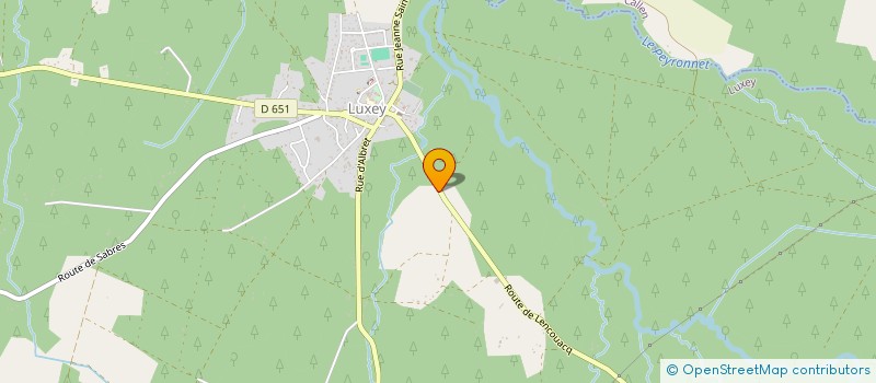 localisation de l'entreprise SCI 2JGC  LUXEY