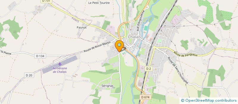 localisation de l'entreprise SCI 2JIF à CHALAIS