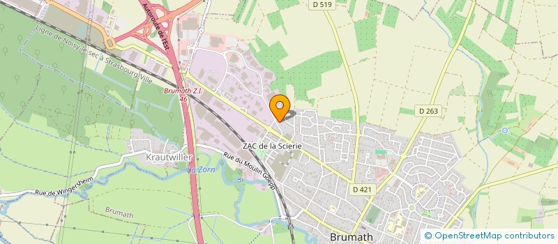 localisation de l'entreprise SCI 2JMB  BRUMATH