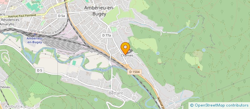 localisation de l'entreprise SCI 2JNKE  AMBERIEU-EN-BUGEY